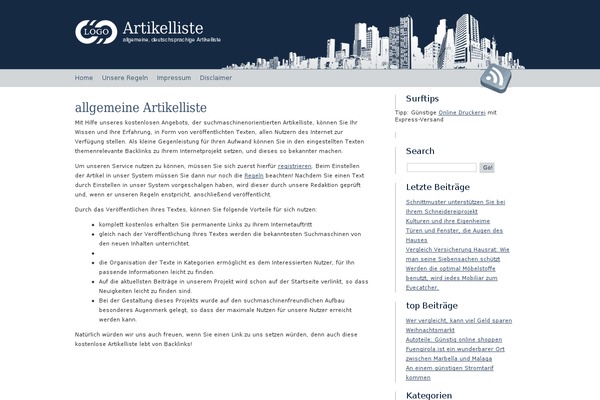 Big City theme site design template sample