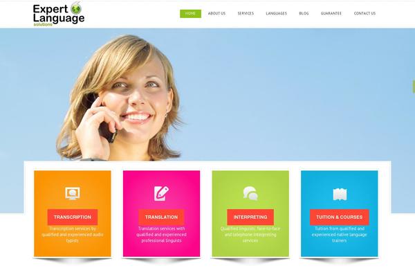 expertlanguages.com site used Pixel Design