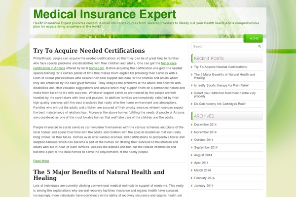 Healthstyle theme site design template sample