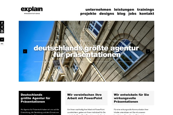 explain.de site used Explain