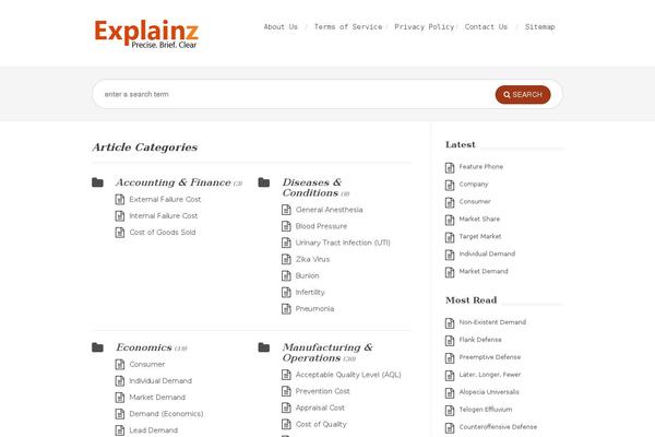 WordPress website example screenshot