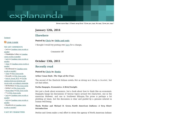 Barthelme theme site design template sample