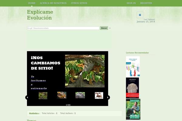Articledirectory theme site design template sample