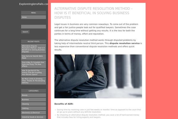 Blogly Lite theme site design template sample