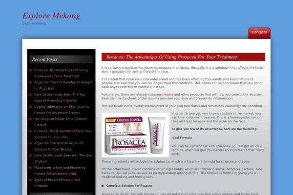 CW Red theme site design template sample