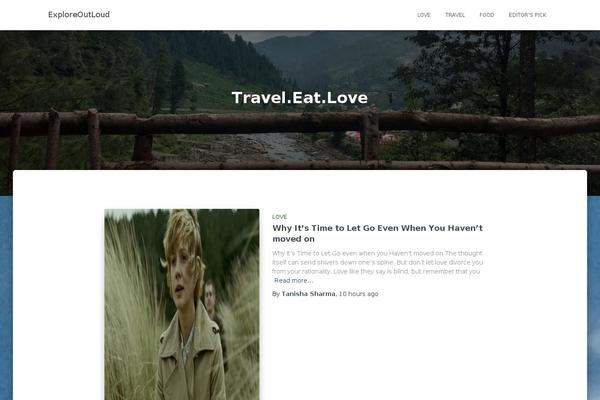 Flex Mag theme site design template sample
