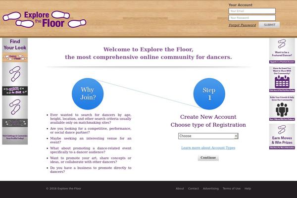 Explorer theme site design template sample