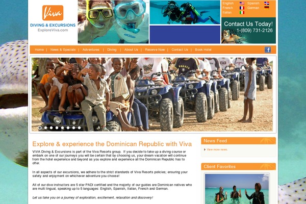 Viva theme site design template sample