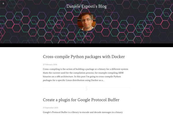 Author theme site design template sample