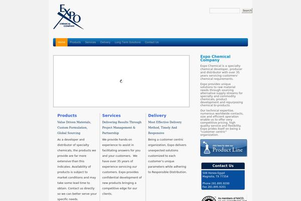 expochem.com site used Expo