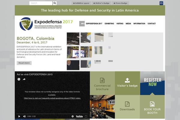 expodefensa.com.co site used NEWERA