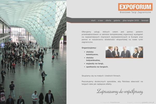 Expo theme site design template sample