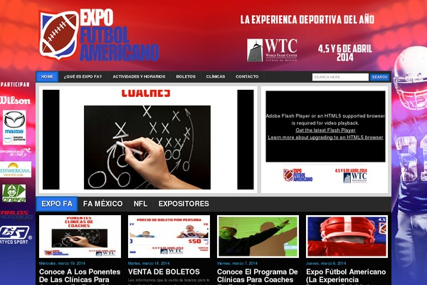 expofutbolamericano.mx site used Stelar
