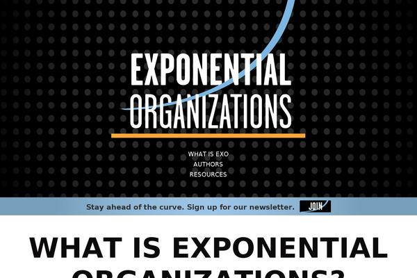 exponentialorgs.com site used Divi-2
