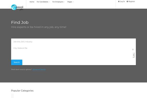 Site using Workscout-core plugin