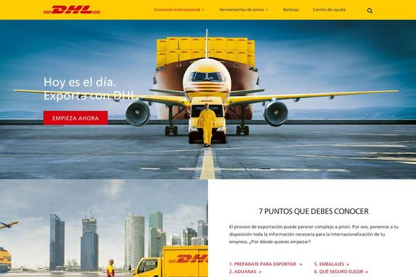 exportacondhl.com site used Hello Elementor