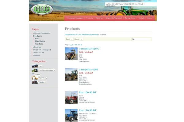 exporttractors.nl site used Crafycraft