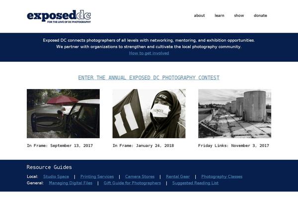 Site using Photospace Responsive Gallery plugin