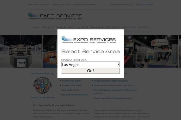 Expo theme site design template sample
