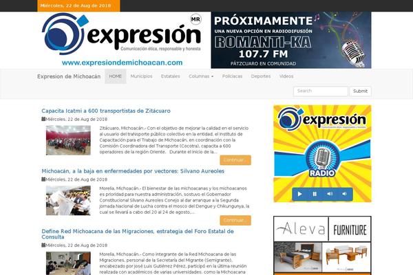 SuperMag theme site design template sample
