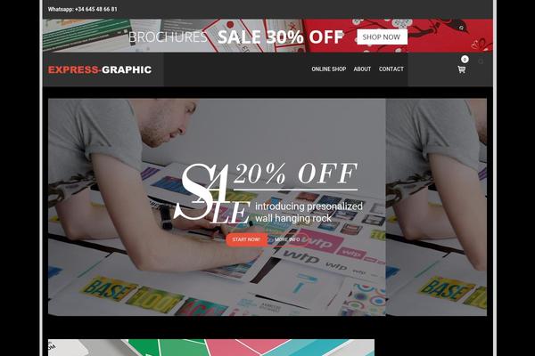 Site using Web-to-print-online-designer plugin