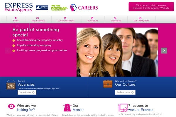 Express theme site design template sample