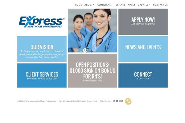 Express theme site design template sample