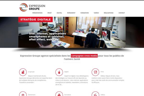 Trinity theme site design template sample