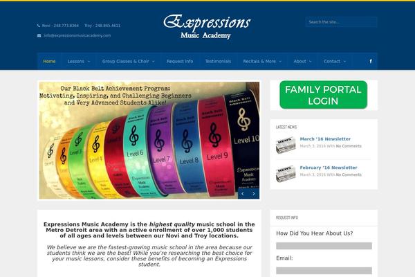 Universe theme site design template sample