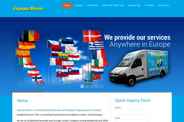 expressmoves.co.uk site used Venture