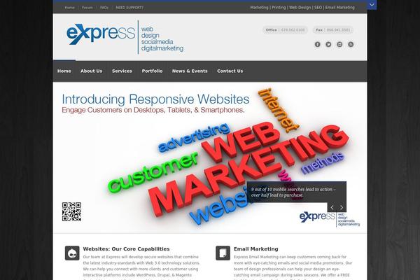 Infringe theme site design template sample