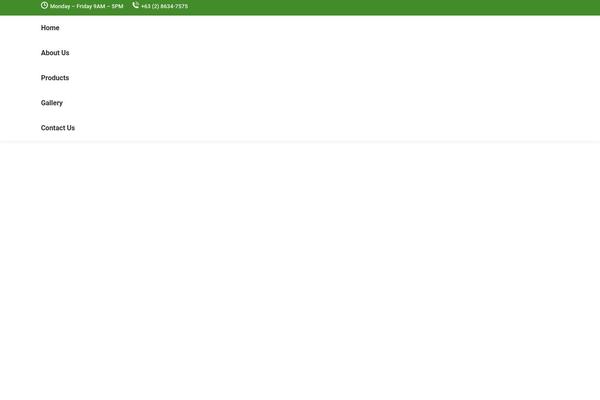 The7 Child theme site design template sample