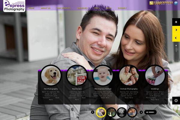 Express theme site design template sample