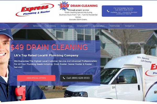 expressplumbingandrooter.com site used Uxi