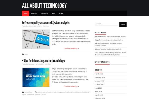 Hiero theme site design template sample