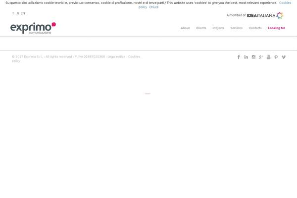 exprimo.it site used Exprimo