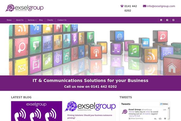 Total theme site design template sample