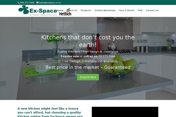 Divi Child theme site design template sample