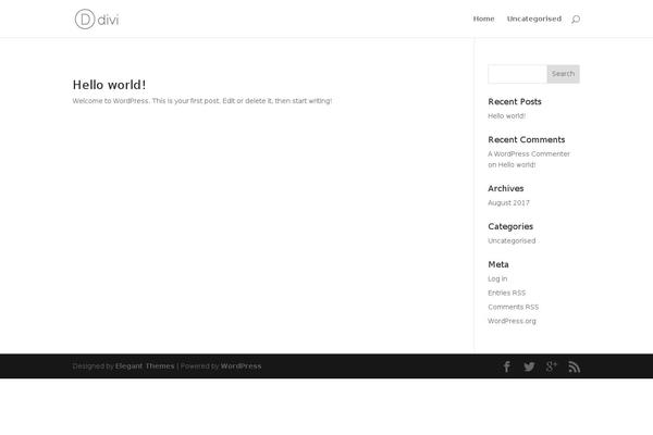 Divi theme site design template sample