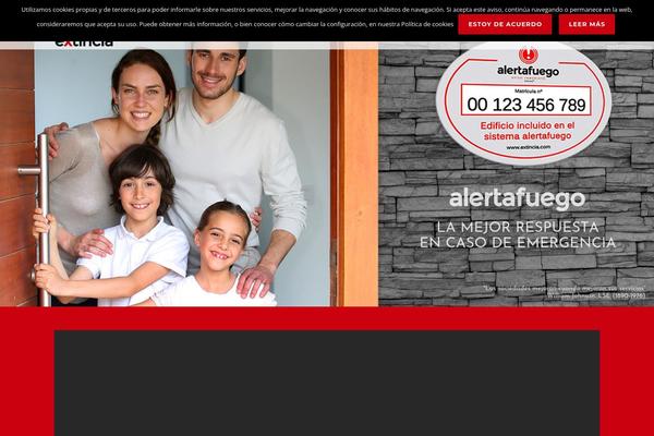 extincia.com site used Alerta-fuego