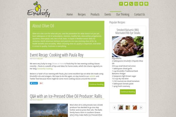 Tasty theme site design template sample