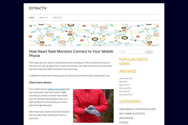 extractiv.com site used Tiny Forge