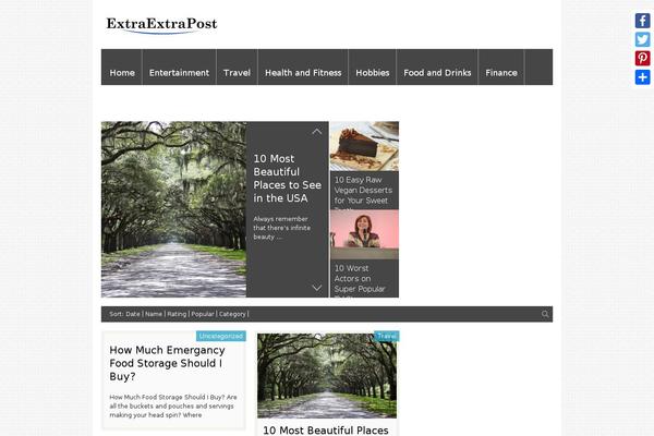 Herald theme site design template sample