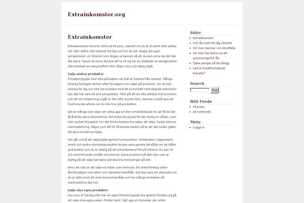 Straightforward theme site design template sample