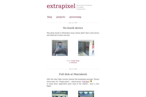 Manifest theme site design template sample