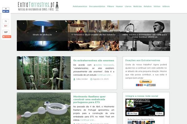 alien WordPress theme, websites list used alien theme alien theme websites examples