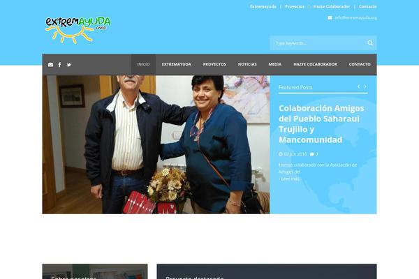 extremayuda.org site used Donate