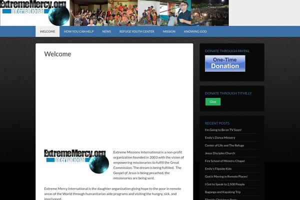 Outreach theme site design template sample