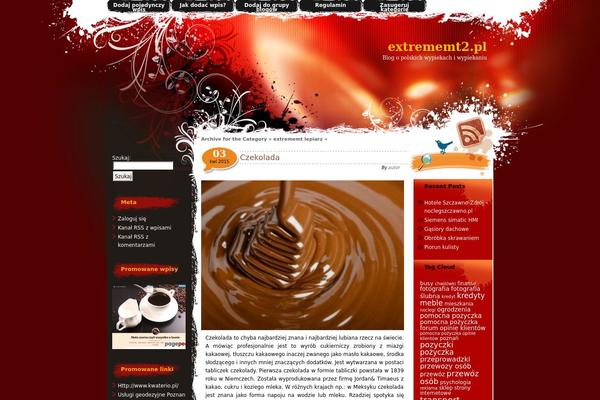 Redlight theme site design template sample