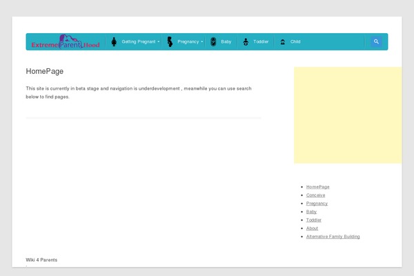 extremeparenthood.com site used Divi1